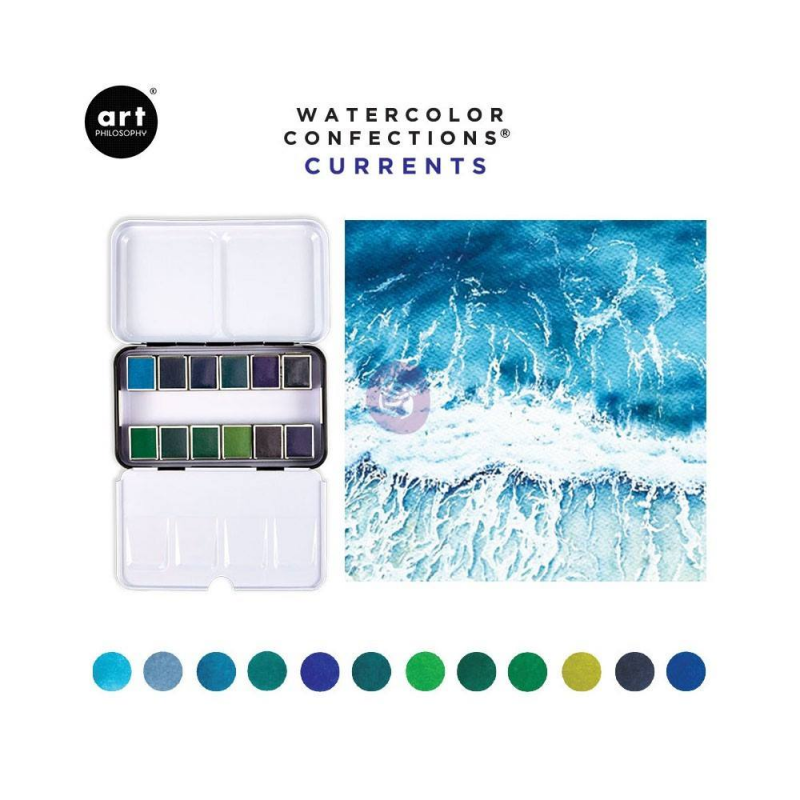 Watercolor Confections: Currents - Prima Marketing - 1