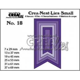 Crealies Crea-nest-Lies Small Fishtail Banner smoo - Crealies - 1