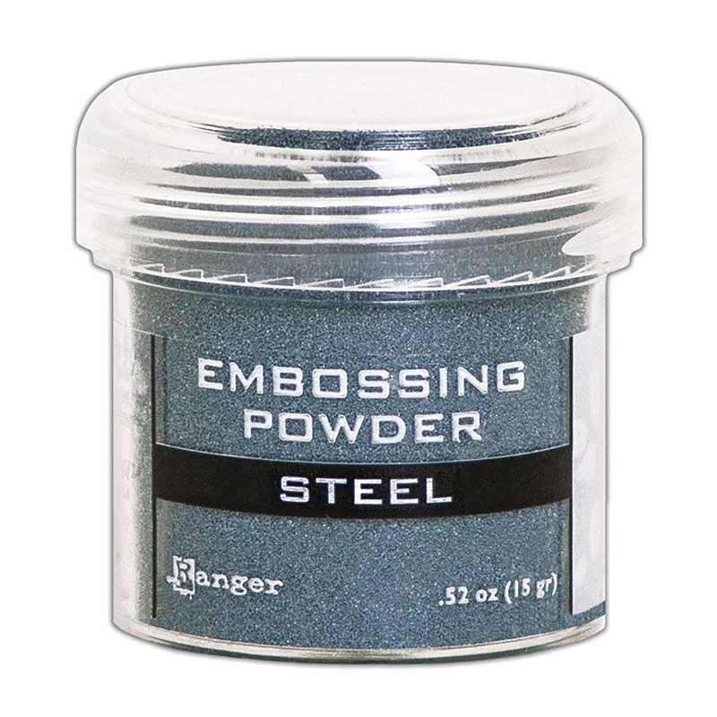 Metaliczny puder do embossingu - Steel - Ranger - 1