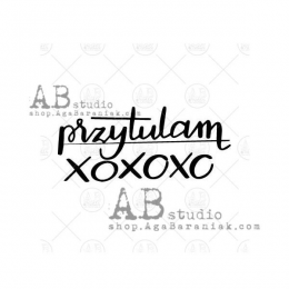 Stempel Napis Przytulam - AB Studio - 1