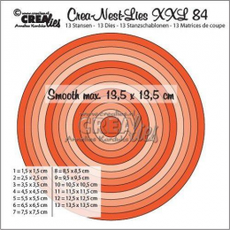 Crealies Crea-Nest-Lies XXL no 84 smooth circles h - Crealies - 1