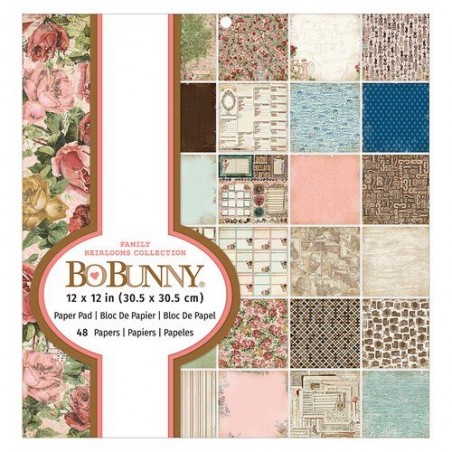 Blok papierów American Crafts - Bo Bunny - FAMILY HEIRLOOMS 30x30 - Bo Bunny - 1