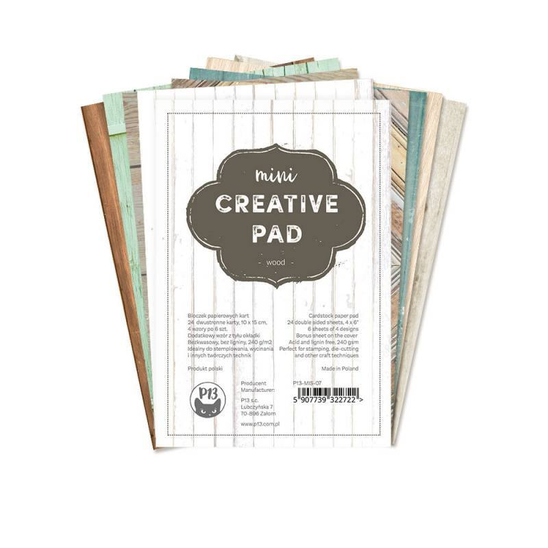Bloczek papierów P13 - Mini Creative Pad - WOOD 10x15 - P13 - 1