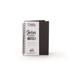Notes 18x13cm Czarny z brązowym papierem - Graine Créative - 1
