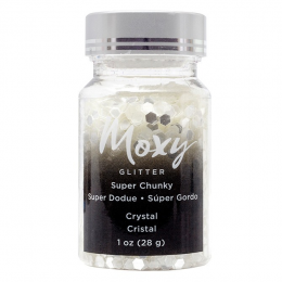 Przezroczyste Confetti - Moxy Super Chunky Glitter - Crystal - American Crafts - 1