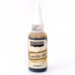 Tusz alkoholowy Pentart Media Ink - MUSTARD / MUSZTARDA 20ml - Pentart - 1