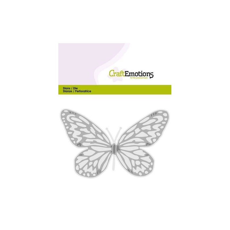 Wykrojnik CraftEmotions - Butterfly big - Duży motyl - Craftemotions - 1
