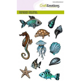 CraftEmotions - Stemple akrylowe - Sea animals - Craftemotions - 1