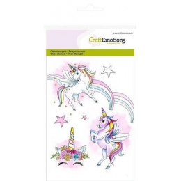 CraftEmotions clearstamps A6 - unicorn - Craftemotions - 1