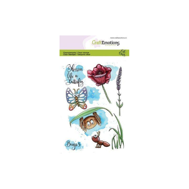 CraftEmotions clearstamps A6 - Bugs 3 - Craftemotions - 1