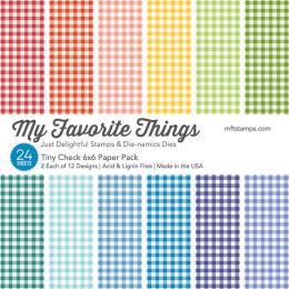 My Favorite Things Tiny Check 6x6 Inch Paper Pack - My Favorite Things - 1
