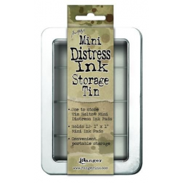 Puszka -pojemnik na tusze Distress Mini Ink Pad Storage tin - Ranger - 1