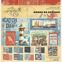 Blok papierÃ³w Graphic 45 - CATCH OF THE DAY - Collection Pack 30x30 - Graphic 45 - 1