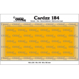 Wykrojniki Crealies Cardzz - 184 PROSTOKĄTY Z PRZESZYCIAMI - 3 rozmiary - Crealies - 1