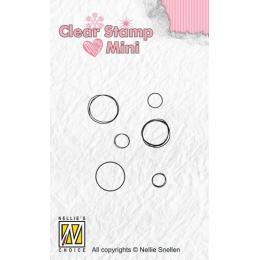 Stemple akrylowe - Nellie's Choice Mini clear stamps bubbles - Nellie's Choice - 1