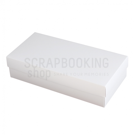 Pudełko 12x25x6 cm - białe - Eco-scrapbooking - 1