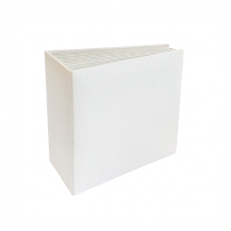Album płócienny Bazylątko 11,5 x 11,5 cm - okładka biała - Eco-scrapbooking - 1