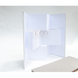 Kartka parawan z okładką Eco-Scrapbooking - BIAŁA - Eco-scrapbooking - 1