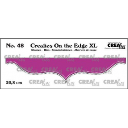 Wykrojnik brzegowy Crealies - On the edge XL 48 - podwójne kropowanie - Crealies - 1