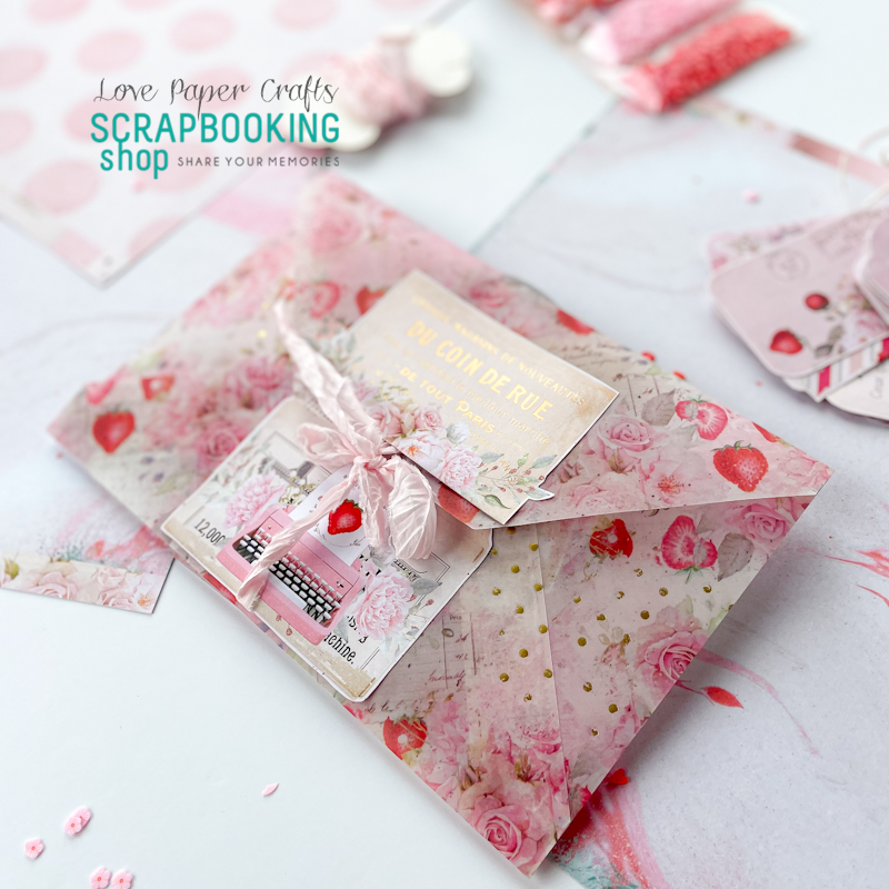 Love Paper Crafts -  Wykorzystaj arkusz z tagami i kalkę "Milkshake" od Primy Marketing